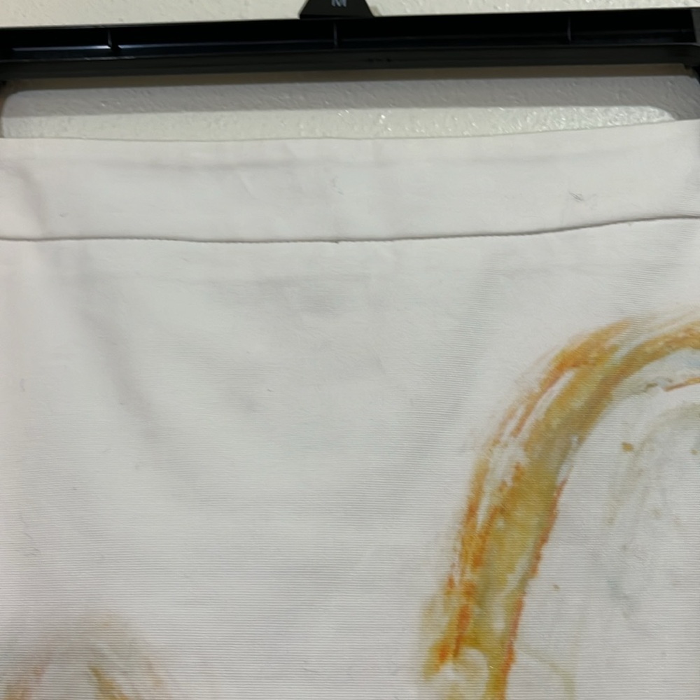 Anthropologie Claire Desjardins A-line skirt with watercolor pattern. Size 4 - Picture 3 of 8